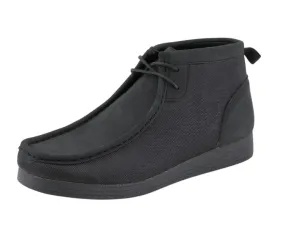 Amali Jason Hi Men’s Vegan Suede High Top Sneakers Black