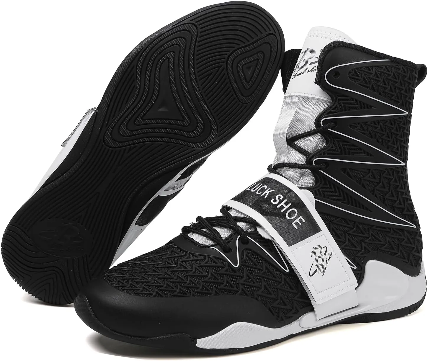 Boxing Shoes for Men High Top Gym Shoes Fighting Sports Training Footwear LS308