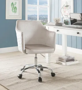 Champagne Velvet Office Chair By Homeroots