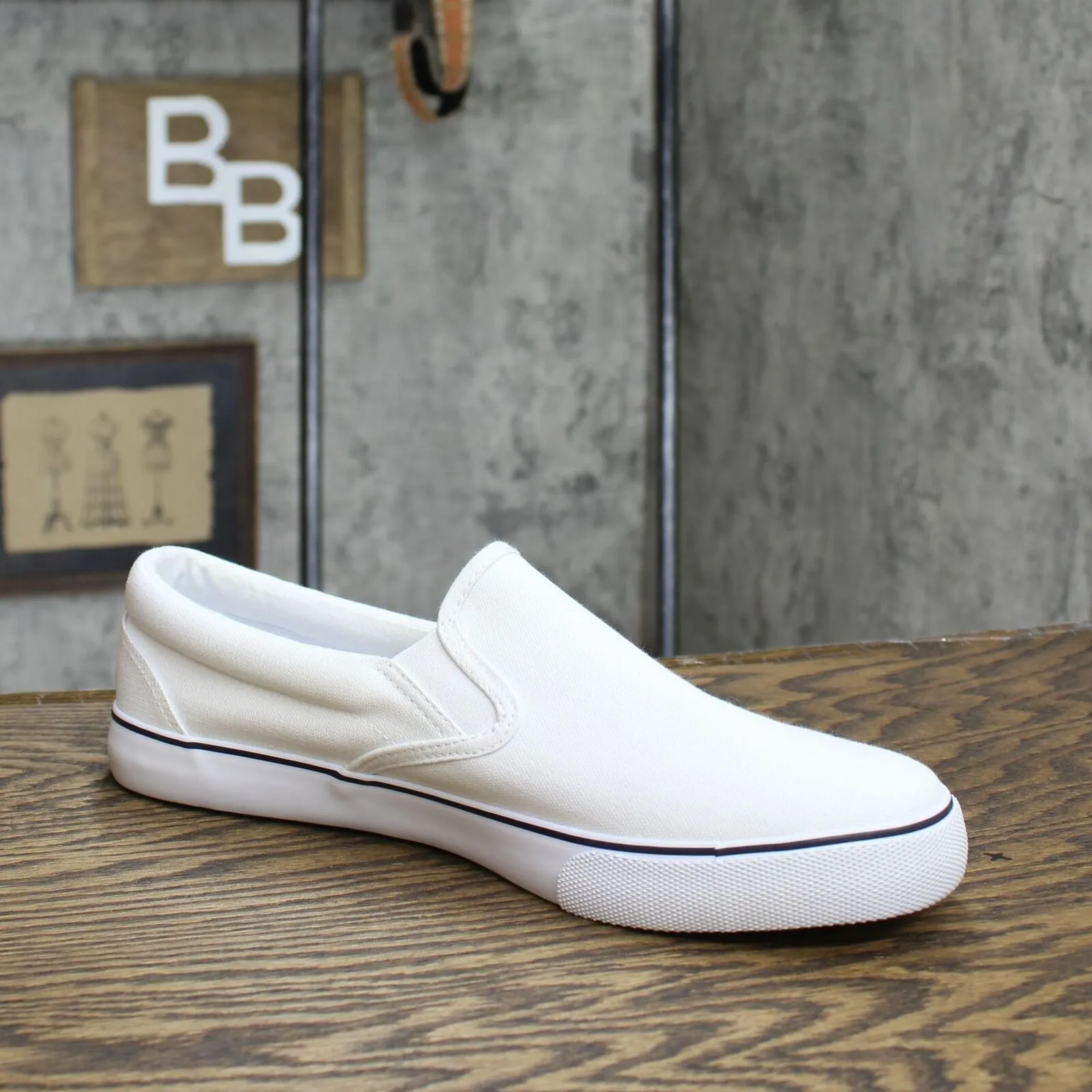 Goodfellow & Co Men's Phillip Twin Gore Sneakers White 10 1/2