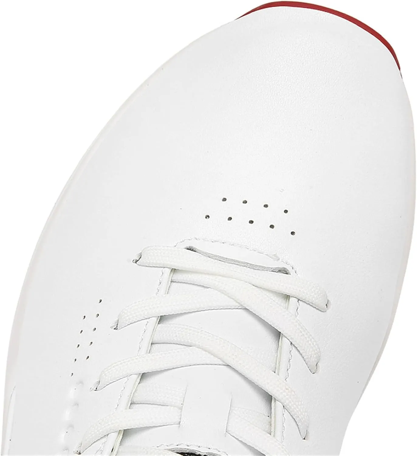 JiuQing Golf Shoes Men Professional Leather Golfing Trainers Spikes Removable Outdoor Anti Slip Footwear