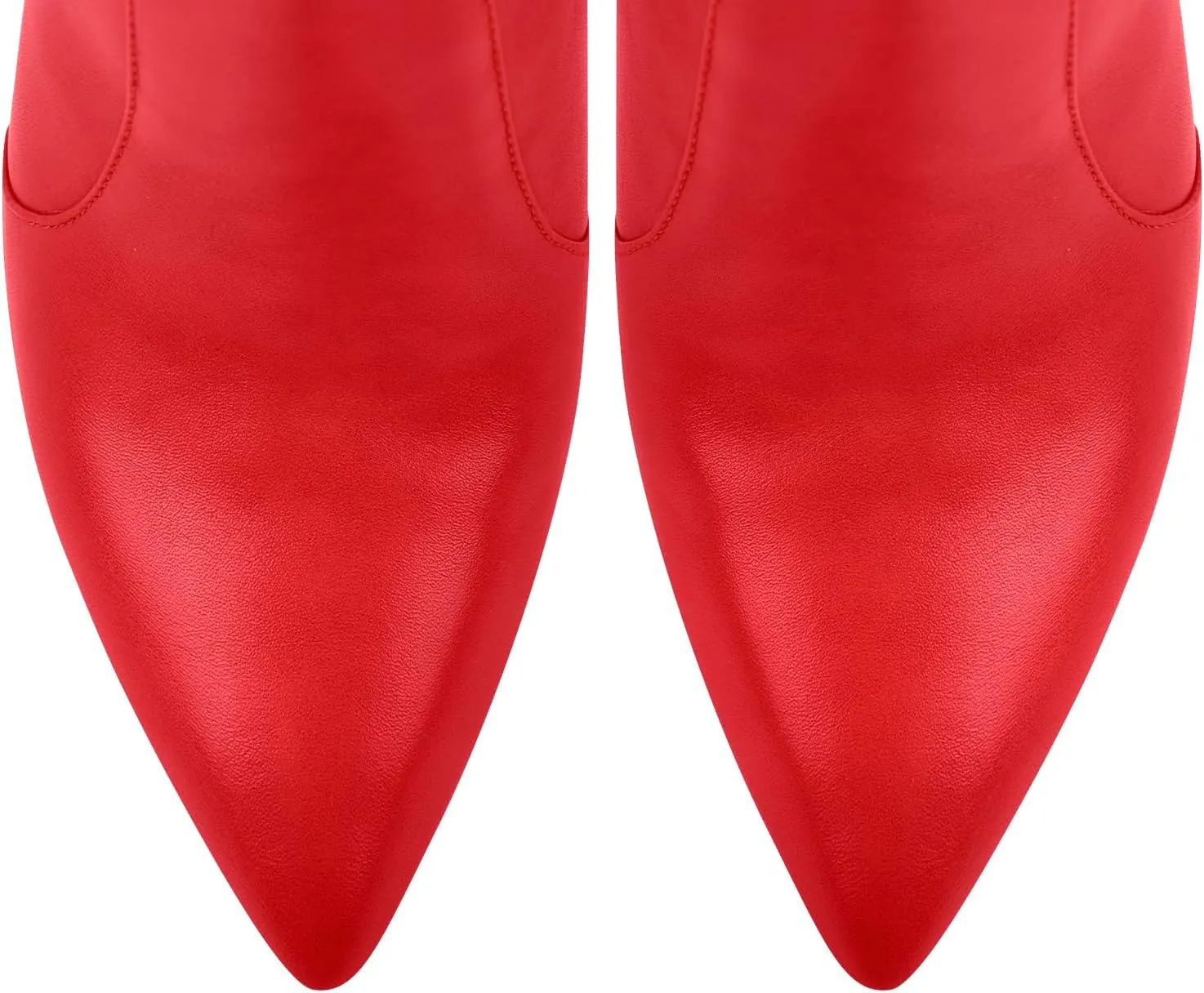 LISHAN Women's Pointed Toe Under the Knee High Boots Stiletto High Heels