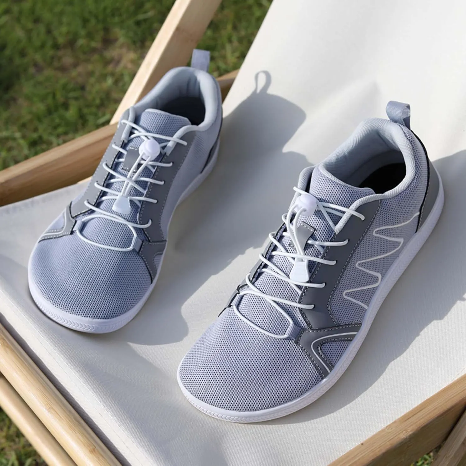 Men Women Wide Toe Barefoot Shoes Breathable Mesh Casual Walking Sneakers Comfortable Lightweight Fitness Running Trainers Zero Drop Sole