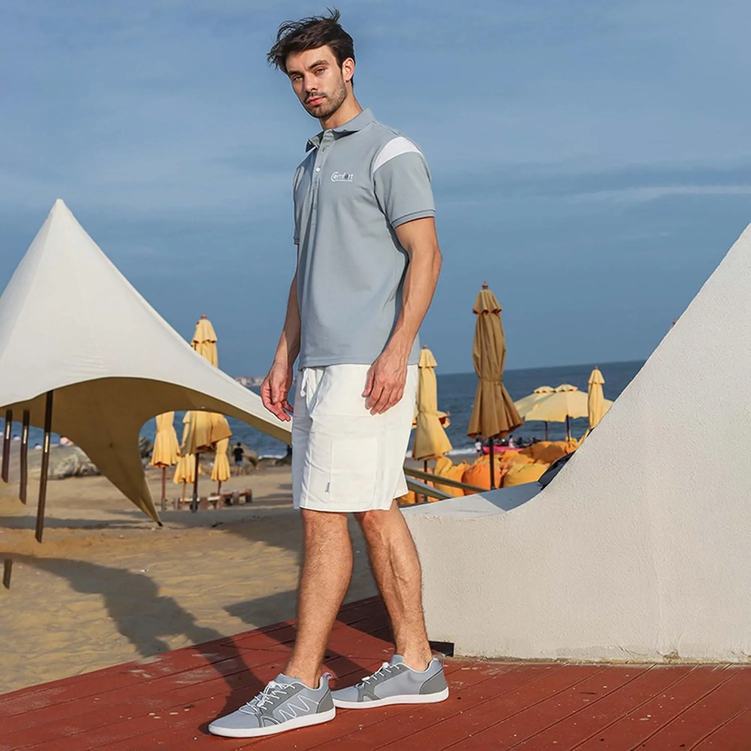 Men Women Wide Toe Barefoot Shoes Breathable Mesh Casual Walking Sneakers Comfortable Lightweight Fitness Running Trainers Zero Drop Sole