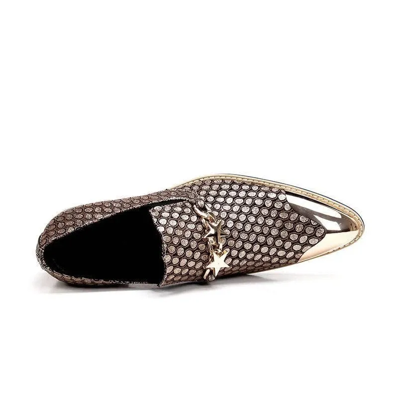 Men's Luxury Genuine Leather Loafers - Black Dress Shoes for Business, Casual, Wedding, and Elegant Events.