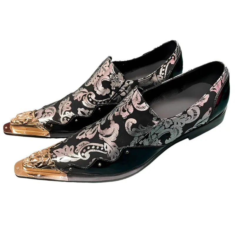 Men's Luxury Genuine Leather Loafers - Black Dress Shoes for Business, Casual, Wedding, and Elegant Events.
