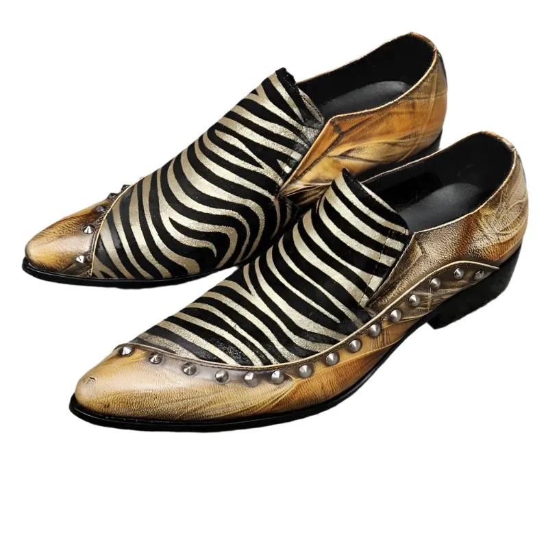 Men's Luxury Genuine Leather Loafers - Black Dress Shoes for Business, Casual, Wedding, and Elegant Events.