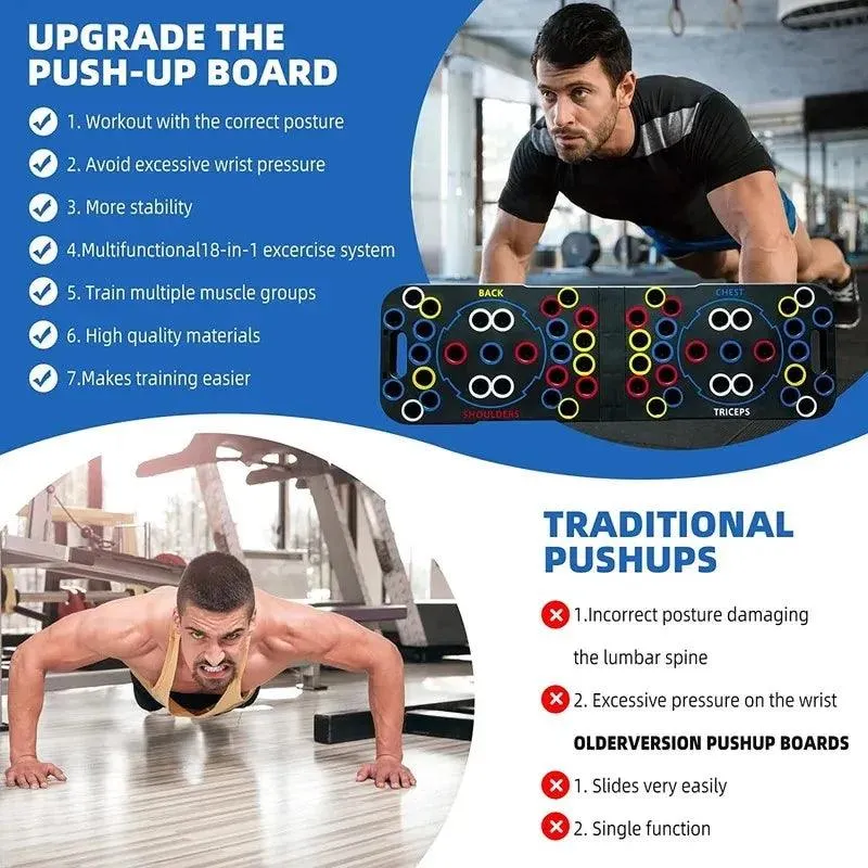 Push Up Board Multi-Function Handles