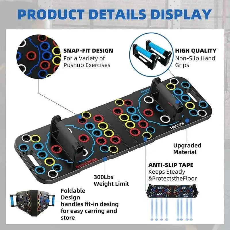 Push Up Board Multi-Function Handles