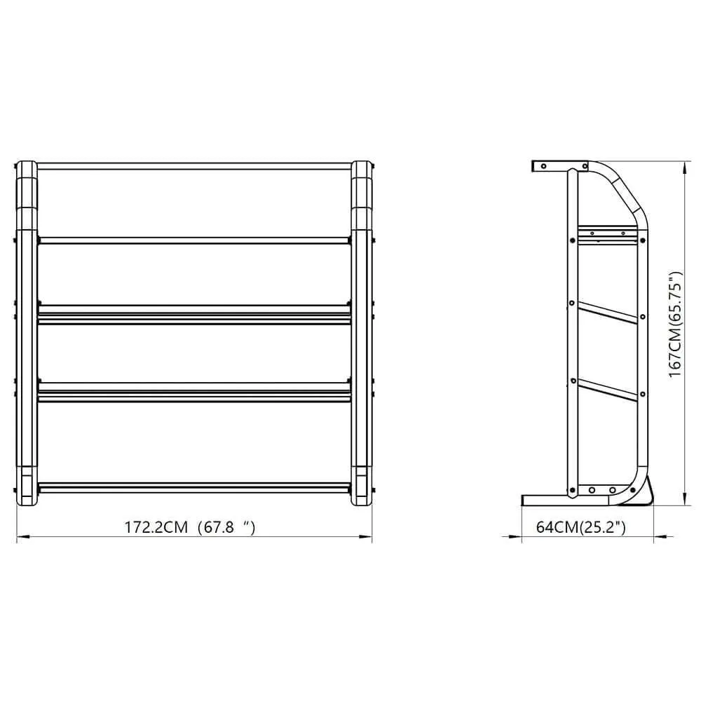 Top Fitness 5-Tier Multi-Storage Rack