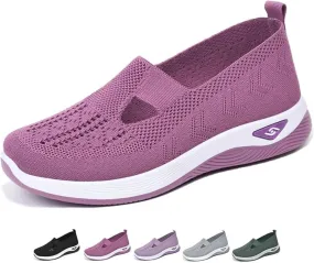 Walking Shoes Women Comfort Sock Sneakers Slip On Breathable Mesh Trainers Comfortable Casual Athletic Running Jogging Shoes