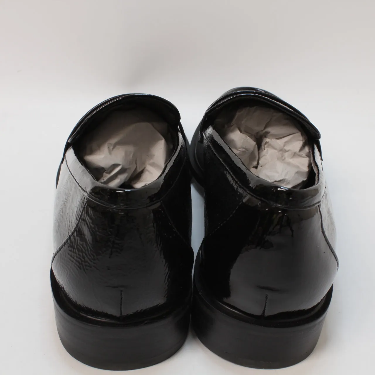Womens Office Flaming Penny Loafers Black Patent